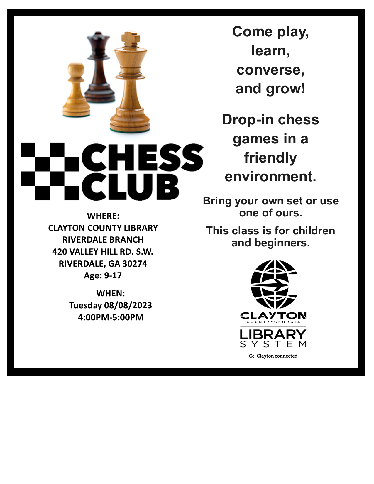 Chess play and learn - Chess Club 